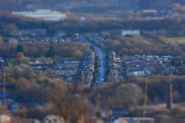 Peel Brow with a miniature effect on the camera 
17-Buildings and the Urban Environment-05-Street Scenes-021-Peel Brow area
Keywords: 2017
