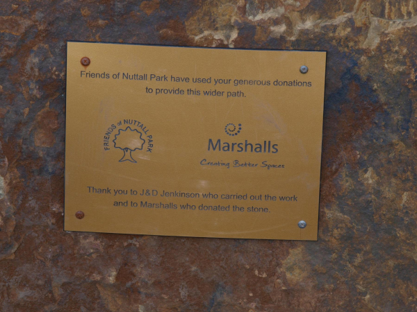 Plaque from Marshalls 
02-Industry-05-Miscellaneous Industry-009-Marshall Quarry, Shuttleworth
Keywords: 2018