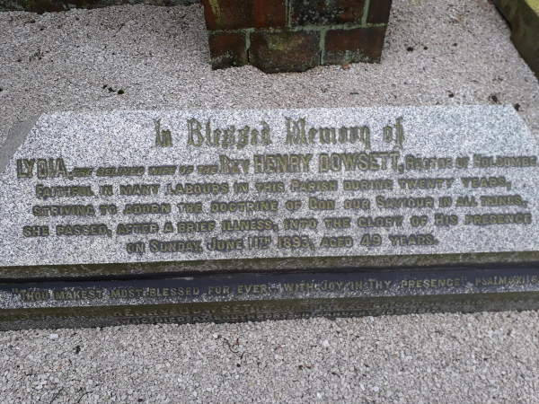 Lydia Dowsett Tomb Holcombe Grave Yard 
06-Religion-02-Church Activities-003-Church of England -  Emmanuel, Holcombe
Keywords: 2020