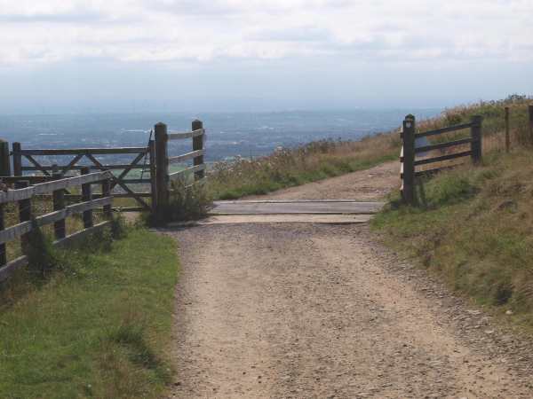 Cattle grid on road to Peel Tower 
08- History-01-Monuments-002-Peel Tower
Keywords: 2021
