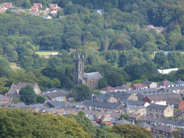 St Andrew's Church & School and Bowling green  in Nuttall Park 
06-Religion-01-Church Buildings-002-Church of England  -  St. Andrew, Bolton Street, Ramsbottom
Keywords: 2021