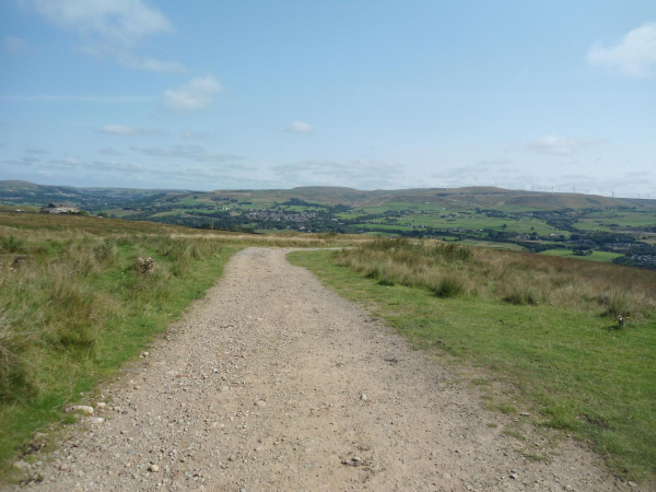 Road from Whirl Wind leading to Tower note Wind Farm in distance  
18-Agriculture and the Natural Environment-03-Topography and Landscapes-001-Holcombe Hill
Keywords: 2021