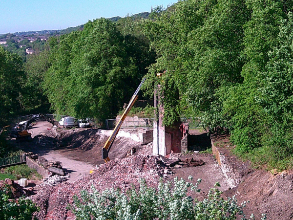 Edenwood Calico mill being demolished 
02-Industry-01-Mills-026-Edenwood Mill 
Keywords: 2025