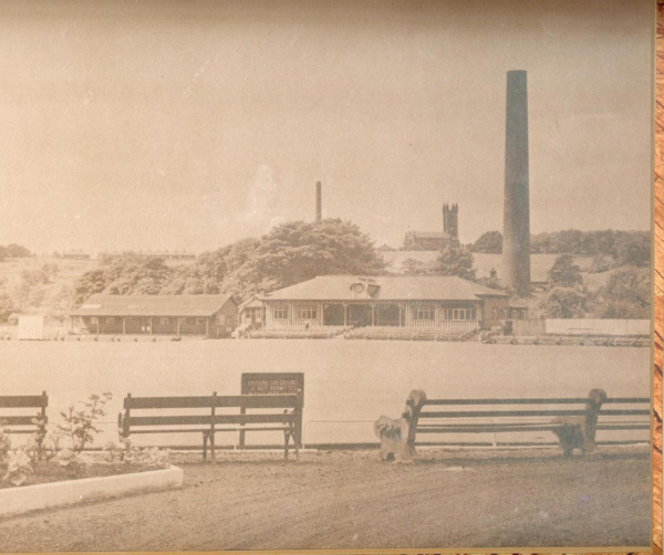 Ramsbottom Cricket Ground, In background, left to to right, 1) Chimney of Bradford Dyers Association at Hope Mill (Hope Works, also known locally as The Flan because flannelette was made there), Bolton Road West (now housing estate), 2) St Andrew's Chur
14-Leisure-02-Sport and Games-006-Cricket
Keywords: 1985
