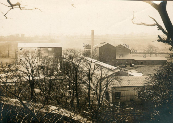 Ocean Chemical Works, Rams. 10 taken 1928 & 1929 7 of interior and exterior of works. 3 of views of Rams taken from O.C.V. Signed James Velding (manager]. a) Oct 1928 from Nuttall Bridge, b)1928 or 1929 from the Nuttall side,RHSBA-1475
02 - Industry - 03 - Chemical Works
Keywords: Bury-Archive