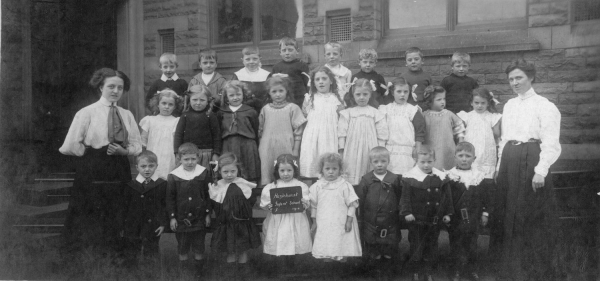 Hazlehurst Infants School Class F  Alternate Reference-1012 Notes-   RHSBA-1012-1 RHS/21/5/1/1 4 photographs Date:24/03/1905
05 - Education - 01 - Primary Schools
Keywords: Bury-Archive