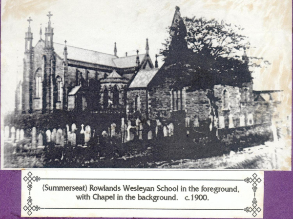 Summerseat Methodist School:5 items -school, plaques etc Schools in 1900,1963-92,plaques to J.Rogerson and Mary Hamar Hoyle now in school, tomb of J.R.Kay .school 1899=+
05 - Education - 01 - Primary Schools
Keywords: Bury-Archive