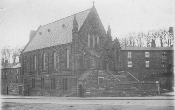 2 views of exterior of New Jerusalem Church, Rams. I view AROUND RANMS P 32
06-Religion-02-Church Activities-018-New Jerusalem Church, Swedenborgian ?New Church? 
Keywords: 0