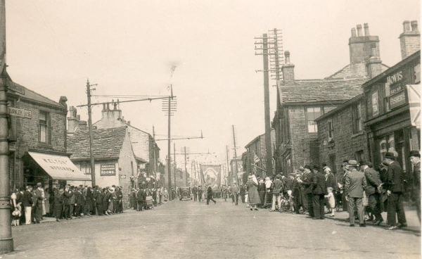 Whit Walks in Edenfield on Market Street 1920? Photgraphed by David Wickham AR-p95a
17-Buildings and the Urban Environment-05-Street Scenes-011-Edenfield
Keywords: 0