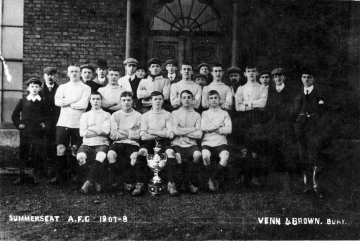 Summerseat A.F.CTeam with cup 
14 - Leisure - 02 - Sport and Games
Keywords: Bury-Archive