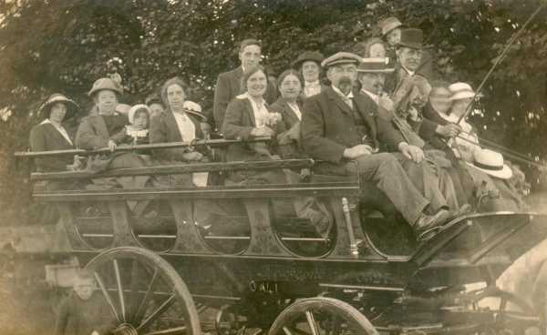 3 photos of motor trips. One Bournemouth 13/8/1913... ..others (no location] c!910-1920. Interesting for vehicles 
14 - Leisure - 04 - Events
Keywords: Bury-Archive