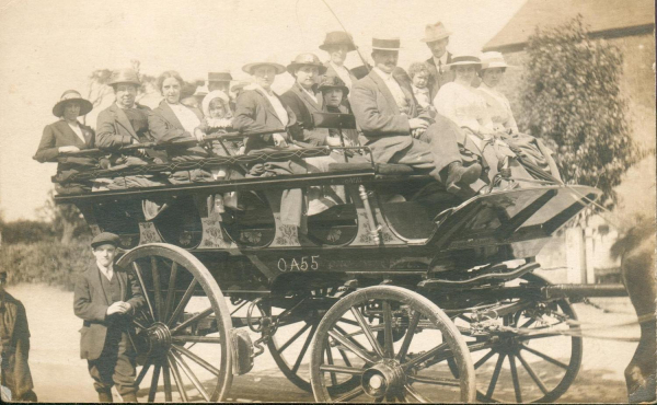 3 photos of motor trips. One Bournemouth 13/8/1913... ..others (no location] c!910-1920. Interesting for vehicles 
14 - Leisure - 04 - Events
Keywords: Bury-Archive