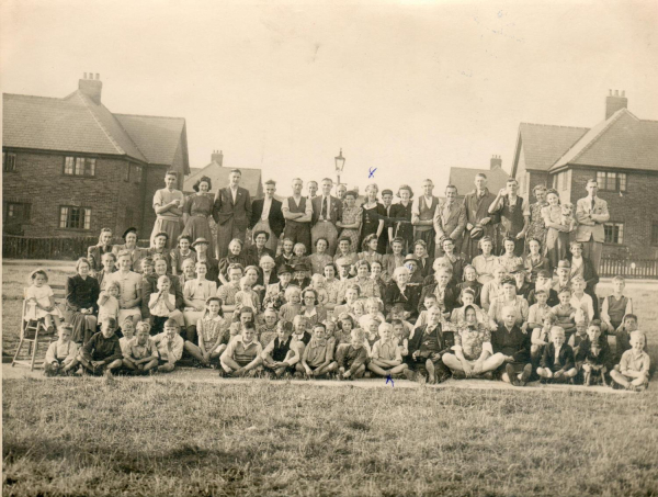 V.E.day Street Party Lime Grove residents Rams Hay 1945 
15 - War - 02 - World War 2
Keywords: Bury-Archive