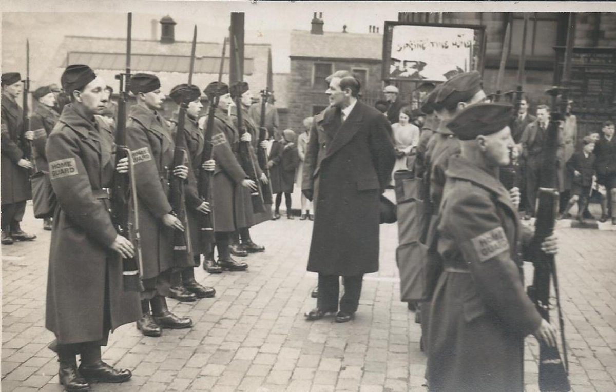 Ramsbottom Home Guard - On parade catalogued at Bury Archives as RHS/21/15/2/21 
15 - War - 02 - World War 2
Keywords: Bury-Archive