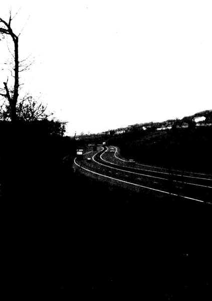 M66 motorway-2. Roadworks 1991.From top of Jacobs Ladder 1989 
16 - Transport - 01 - Car and Roads
Keywords: Bury-Archive