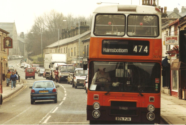 Road congestion traffic in Rams -heavy goods buses parking 14 photographs excellent quality probably 1980 
16 - Transport - 01 - Car and Roads
Keywords: Bury-Archive