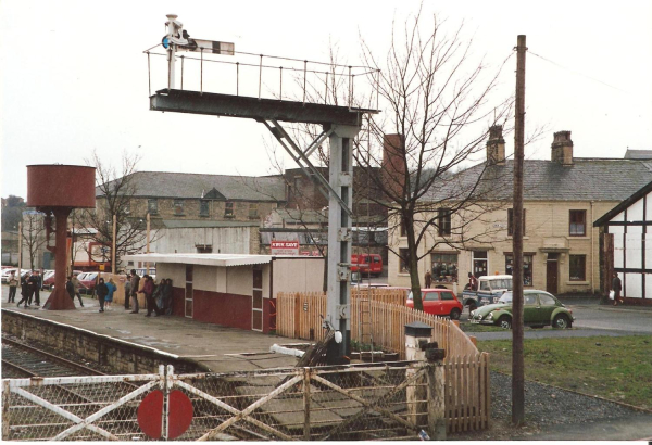 Ramsbottom rail station March 1988 with new water tower-2 
16 - Transport - 03 - Trains and Railways
Keywords: Bury-Archive