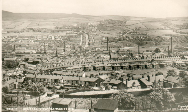 Ramsbottom. view from west [Tanner St area?} After 1938 
17 - Buildings and the Urban Environment - 05 - Street Scenes
Keywords: Bury-Archive