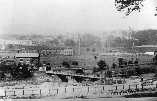 View of Summerseat sewage works from 21 steps Higher Summerseat  Operational 1914- 
17 - Buildings and the Urban Environment - 05 - Street Scenes
Keywords: Bury-Archive
