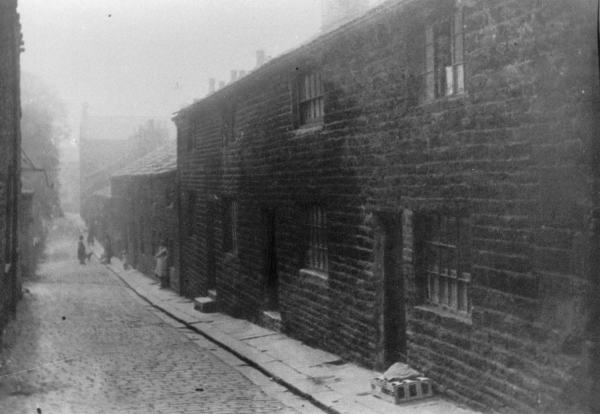 xV 4 pics 1930s of Carr St.  1: looking E. to Market from... Back Carr St.  2: looking E from Carr Mill  3: Cottages W. of Rose & Crown [now car park] 4: Back  North Carr 3t Now digitized
17 - Buildings and the Urban Environment - 05 - Street Scenes
Keywords: Bury-Archive