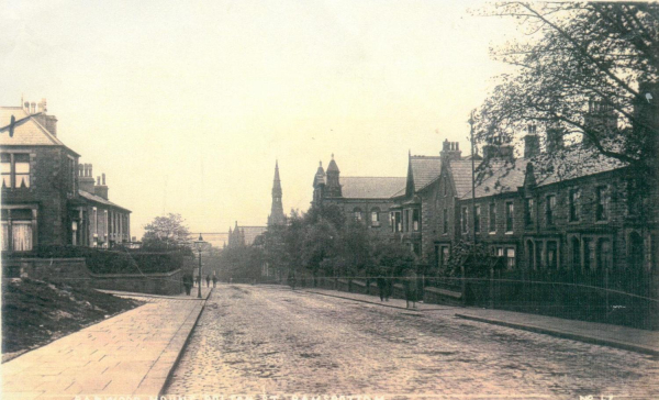 ? early c20. Bolton Street, showing Major Hotel & St Andrews Presbyterian Church  digitised
17 - Buildings and the Urban Environment - 05 - Street Scenes
Keywords: Bury-Archive