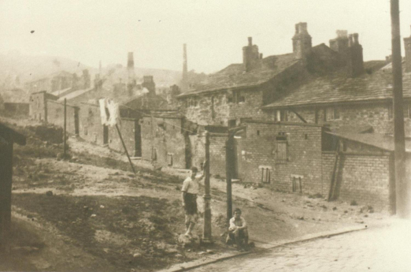 c.1923. Back Carr Street, S. side, taken from Central St. 
17 - Buildings and the Urban Environment - 05 - Street Scenes
Keywords: Bury-Archive