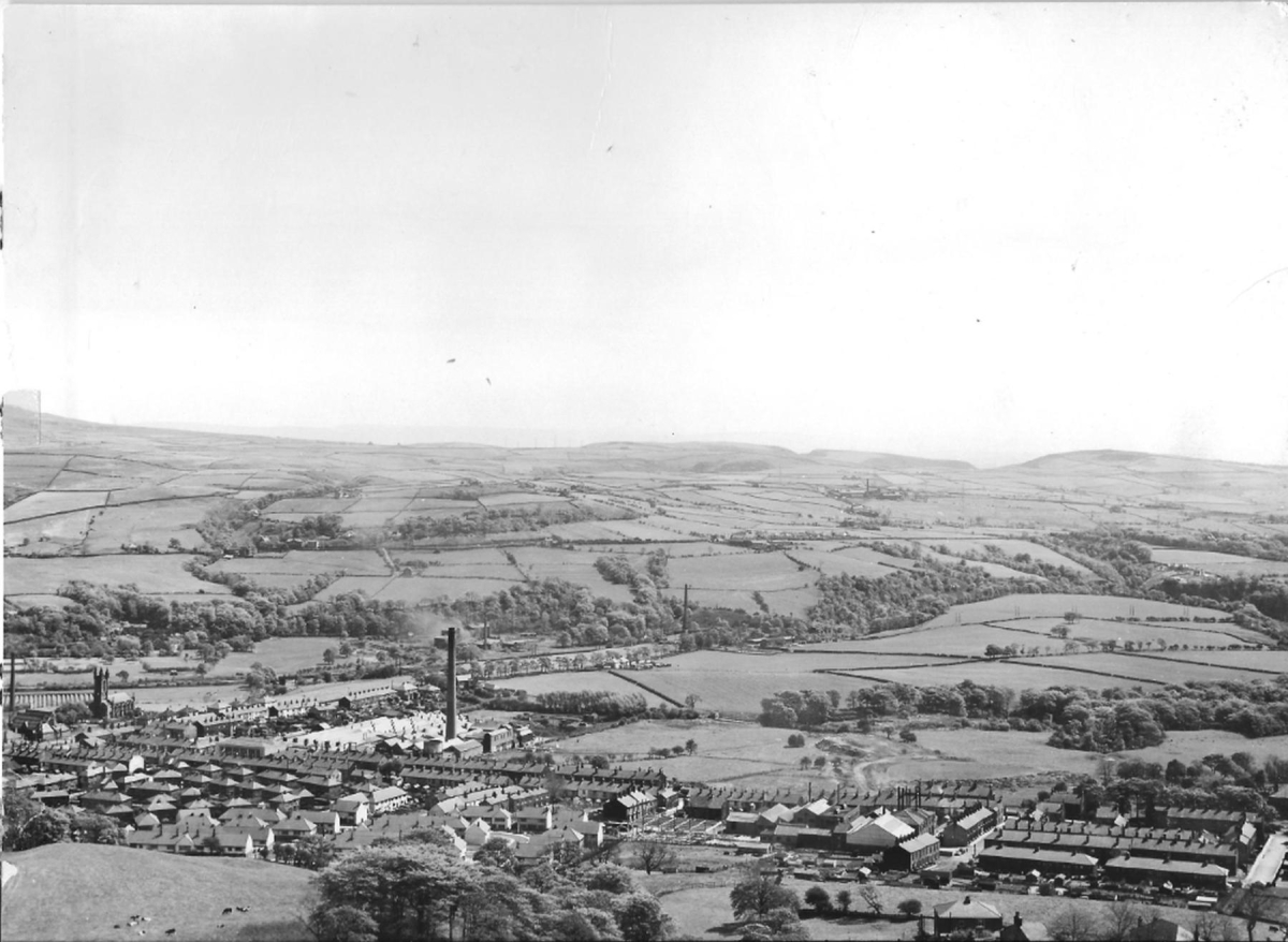 Panoramic view of Ramsbottom- one of two images  St Andrew's Church on left 
18 - Agriculture and the Natural Environment - 03 - Topography
Keywords: Bury-Archive