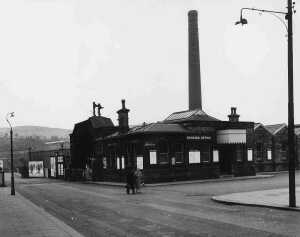 Ramsbottom Railway Station -the original one which was demolished 1971 - 1972. 
16-Transport-03-Trains and Railways-000-General
Keywords: 1945