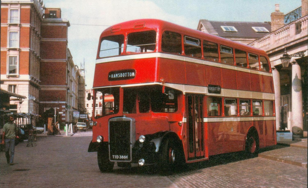 Leyland PD (passenger double) Ramsbottom UDC bus reg: TTD386H Built 1969. Last half-cab double built for service in UK. Made from spares as regular production had stopped  
16 - Transport - 02 - Trams and Buses
Keywords: Bury-Archive