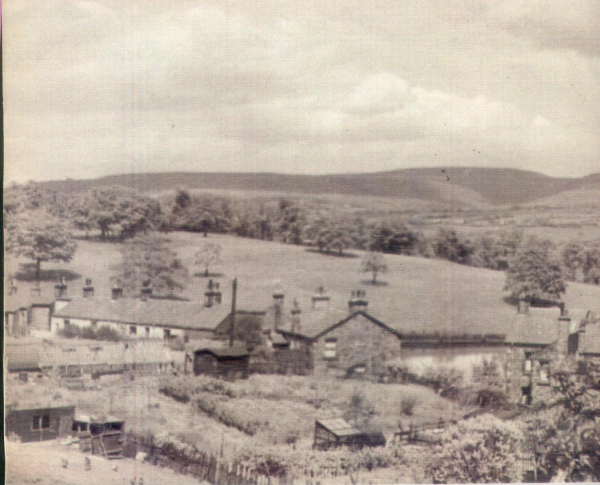 Carr & Carr Bank areas, from Tanners Photocopy. Shows: Devils Hole Lodge; Springwood Street; Moors to east of valley. 
18 - Agriculture and the Natural Environment - 03 - Topography
Keywords: Bury-Archive