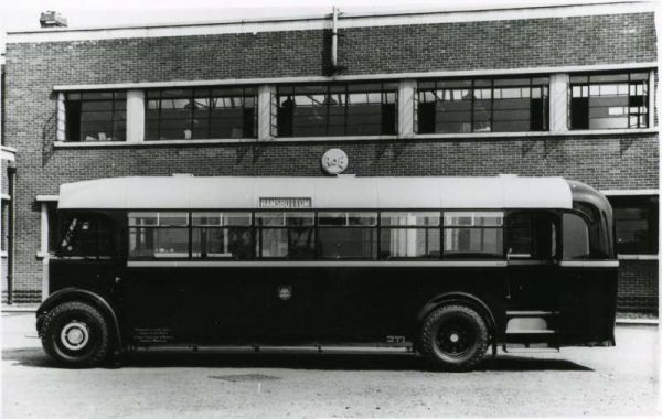 Fleet No: 15- Registration No: CTD 149 - Chassis: Leyland TS8 - Chassis No: 14751 - Body:Roe - Seating: B36R - Introduced:  B36R - Withdrawn: 1937 - Location: Roe Bodywork Factory, Leeds - Comments: 1958 Other Info: 
16-Transport-02-Trams and Buses-000-General
Keywords: 0