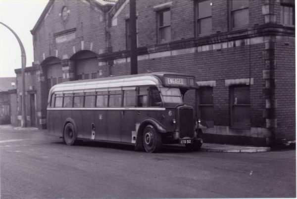 Fleet No: 6- Registration No: ETD 52 - Chassis: Leyland TS8 - Chassis No: 303374 - Body:Roe - Seating: B36R - Introduced:  B36R - Withdrawn: 1939 - Location: Ramsbottom Bus Depot - Comments: 1960 Other Info: 
16-Transport-02-Trams and Buses-000-General
Keywords: 0