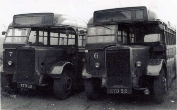 Fleet No: 7 & 6- Registration No: ETD 53 & ETD 52 - Chassis: unknown - Chassis No: unknown - Body:unknown - Seating: unknown - Introduced:  unknown - Withdrawn: unknown - Location: Ramsbottom Bus Depot (Awaiting Scrapping) - Comments: unknown Other Info: 
16-Transport-02-Trams and Buses-000-General
Keywords: 0