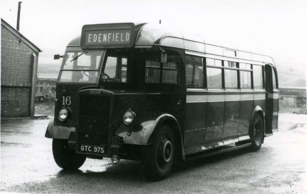 Fleet No: 16- Registration No: GTC 975 - Chassis: Leyland PS1 - Chassis No: 460560 - Body:Roe - Seating: B35R - Introduced:  B35R - Withdrawn: 1946 - Location: Ramsbottom Bus Depot - Comments: 1961 Other Info: 
16-Transport-02-Trams and Buses-000-General
Keywords: 0