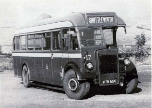 Fleet No: 17- Registration No: HTB 656 - Chassis: Leyland PS1 - Chassis No: 462440 - Body:Roe - Seating: B35R - Introduced:  B35R - Withdrawn: 1947 - Location: Ramsbottom Bus Depot - Comments: 1968 Other Info: Ref. A2
16-Transport-02-Trams and Buses-000-General
Keywords: 0