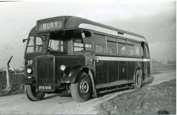 Fleet No: 17- Registration No: HTB 656 - Chassis: Leyland PS1 - Chassis No: 462440 - Body:Roe - Seating: B35R - Introduced:  B35R - Withdrawn: 1947 - Location:  - Comments: 1968 Other Info: 
16-Transport-02-Trams and Buses-000-General
Keywords: 0