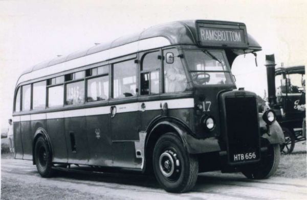 Fleet No: 17- Registration No: HTB 656 - Chassis: Leyland PS1 - Chassis No: 462440 - Body:Roe - Seating: B35R - Introduced:  B35R - Withdrawn: 1947 - Location:  - Comments: 1968 Other Info: 
16-Transport-02-Trams and Buses-000-General
Keywords: 0