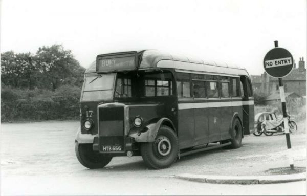 Fleet No: 17- Registration No: HTB 656 - Chassis: Leyland PS1 - Chassis No: 462440 - Body:Roe - Seating: B35R - Introduced:  B35R - Withdrawn: 1947 - Location:  - Comments: 1968 Other Info: 
16-Transport-02-Trams and Buses-000-General
Keywords: 0