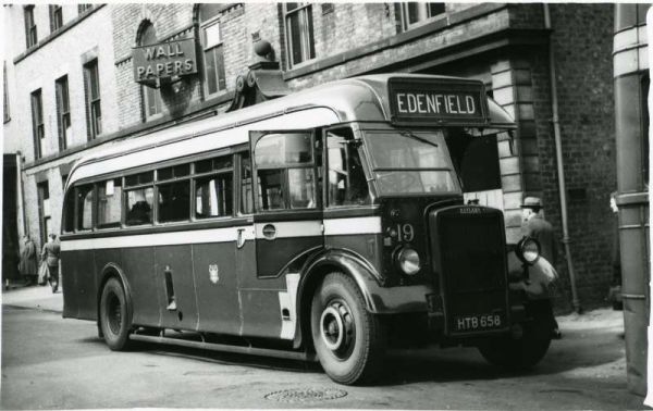 Fleet No: 19- Registration No: HTB 658 - Chassis: Leyland PS1 - Chassis No: 462769 - Body:Roe - Seating: B35R - Introduced:  B35R - Withdrawn: 1947 - Location:  - Comments: 1962 Other Info: 
16-Transport-02-Trams and Buses-000-General
Keywords: 0