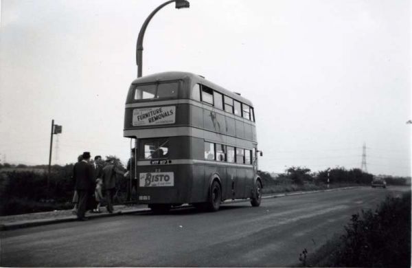 Fleet No: 22- Registration No: HTF 817 - Chassis: Leyand PD2/1 - Chassis No: 472577 - Body:Leyland - Seating: H30/26R - Introduced:  H30/26R - Withdrawn: 1947 - Location: Longsight Road, Ramsbottom - Comments: 1968 Other Info: 
16-Transport-02-Trams and Buses-000-General
Keywords: 0