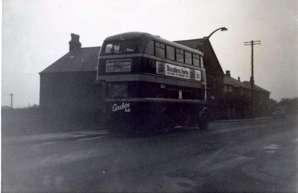 Fleet No: 29- Registration No: MTC 998 - Chassis: Leyland PD2/1 - Chassis No: 505923 - Body:Leyland - Seating: H30/26R - Introduced:  H30/26R - Withdrawn: 1951 - Location: Bolton Road West, Holcombe Brook - Comments: To SELNEC on 01/11/69 Other Info: 
16-Transport-02-Trams and Buses-000-General
Keywords: 0