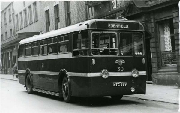 Fleet No: 30- Registration No: MTC 999 - Chassis: Leyland PSU1/13 - Chassis No: 520269 - Body:Leyland - Seating: B44F - Introduced:  B44F - Withdrawn: 1952 - Location:  - Comments: 1966 Other Info: 
16-Transport-02-Trams and Buses-000-General
Keywords: 0