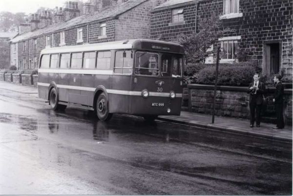 Fleet No: 30- Registration No: MTC 999 - Chassis: Leyland PSU1/13 - Chassis No: 520269 - Body:Leyland - Seating: B44F - Introduced:  B44F - Withdrawn: 1952 - Location: Stubbins Lane, (opposite Ramsbottom Bus Depot) - Comments: 1966 Other Info: 
16-Transport-02-Trams and Buses-000-General
Keywords: 0