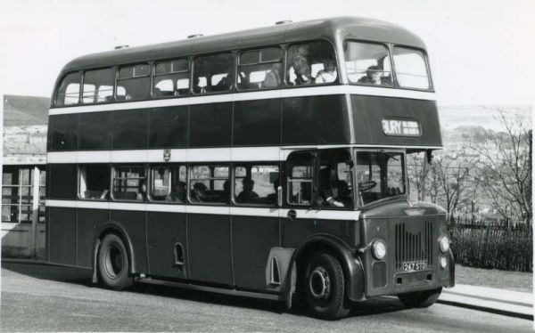 Fleet No: 1- Registration No: 247 STD - Chassis: Leyland PD2/24 - Chassis No: 591692 - Body:East Lancs. - Seating: H35/28R - Introduced:  H35/28R - Withdrawn: 1961 - Location: Opposite Council Offices, Market Place, Ramsbottom - Comments: Withdrawn 1974 O
16-Transport-02-Trams and Buses-000-General
Keywords: 0