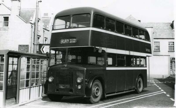 Fleet No: 1- Registration No: 247 STD - Chassis: Leyland PD2/24 - Chassis No: 591692 - Body:East Lancs. - Seating: H35/28R - Introduced:  H35/28R - Withdrawn: 1961 - Location: Rawtenstall Bus Station - Comments: Withdrawn 1974 Other Info: 
16-Transport-02-Trams and Buses-000-General
Keywords: 0