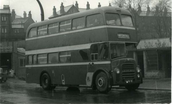 Fleet No: 3- Registration No: 9459 TE - Chassis: Leyland PD2A/30 - Chassis No: 623492 - Body:East Lancs. - Seating: H35/28F - Introduced:  H35/28F - Withdrawn: 1963 - Location: Holcombe Brook - Comments: Withdrawn 1976 Other Info: 
16-Transport-02-Trams and Buses-000-General
Keywords: 0