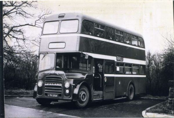 Fleet No: 4- Registration No: LTD 232C - Chassis: Leyland PD3A/1 - Chassis No: L24676 - Body:East Lancs. - Seating: H41/32F - Introduced:  H41/32F - Withdrawn: 1965 - Location: Edenfield - Comments: Withdrawn 1978 Other Info: 
16-Transport-02-Trams and Buses-000-General
Keywords: 0