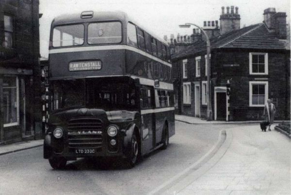 Fleet No: 4- Registration No: LTD 232C - Chassis: Leyland PD3A/1 - Chassis No: L24676 - Body:East Lancs. - Seating: H41/32F - Introduced:  H41/32F - Withdrawn: 1965 - Location: Market Place, Ramsbottom - Comments: Withdrawn 1978 Other Info: 
16-Transport-02-Trams and Buses-000-General
Keywords: 0