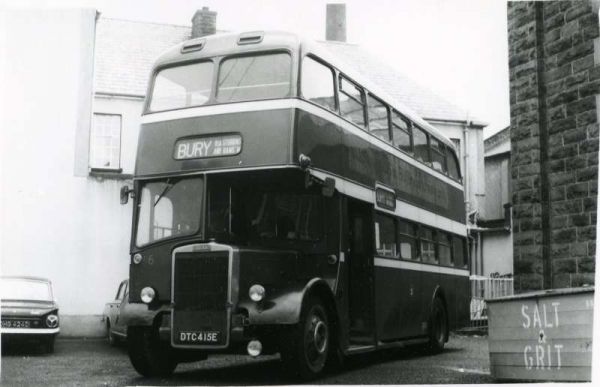 Fleet No: 6- Registration No: DTC 415E - Chassis: Leyland PD3/4 - Chassis No: 701219 - Body:East Lancs. - Seating: H41/32F - Introduced:  H41/32F - Withdrawn: 1967 - Location:  - Comments: Withdrawn 1980 Other Info: 
16-Transport-02-Trams and Buses-000-General
Keywords: 0