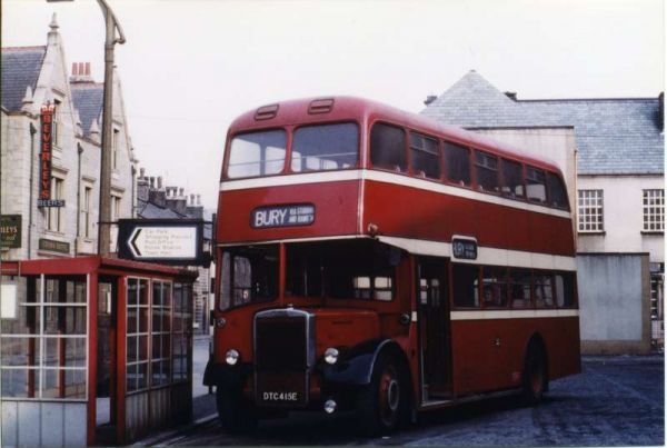 Fleet No: 6- Registration No: DTC 415E - Chassis: Leyland PD3/4 - Chassis No: 701219 - Body:East Lancs. - Seating: H41/32F - Introduced:  H41/32F - Withdrawn: 1967 - Location: Rawtenstall Bus Station - Comments: Withdrawn 1980 Other Info: 
16-Transport-02-Trams and Buses-000-General
Keywords: 0